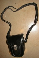 Kodak Black Leather Carrying Case w/ Strap WC-10 New Old Stock