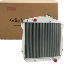 4-row Aluminum Radiator For 1943-48 Chevy Fleetline Fleetmaster Stylemaster V8.