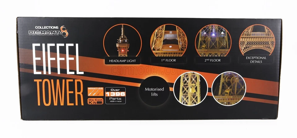 Modellismo kit edificio statico diecast accessori torre eiffel parigi tower 1889 - Immagine 2 di 4