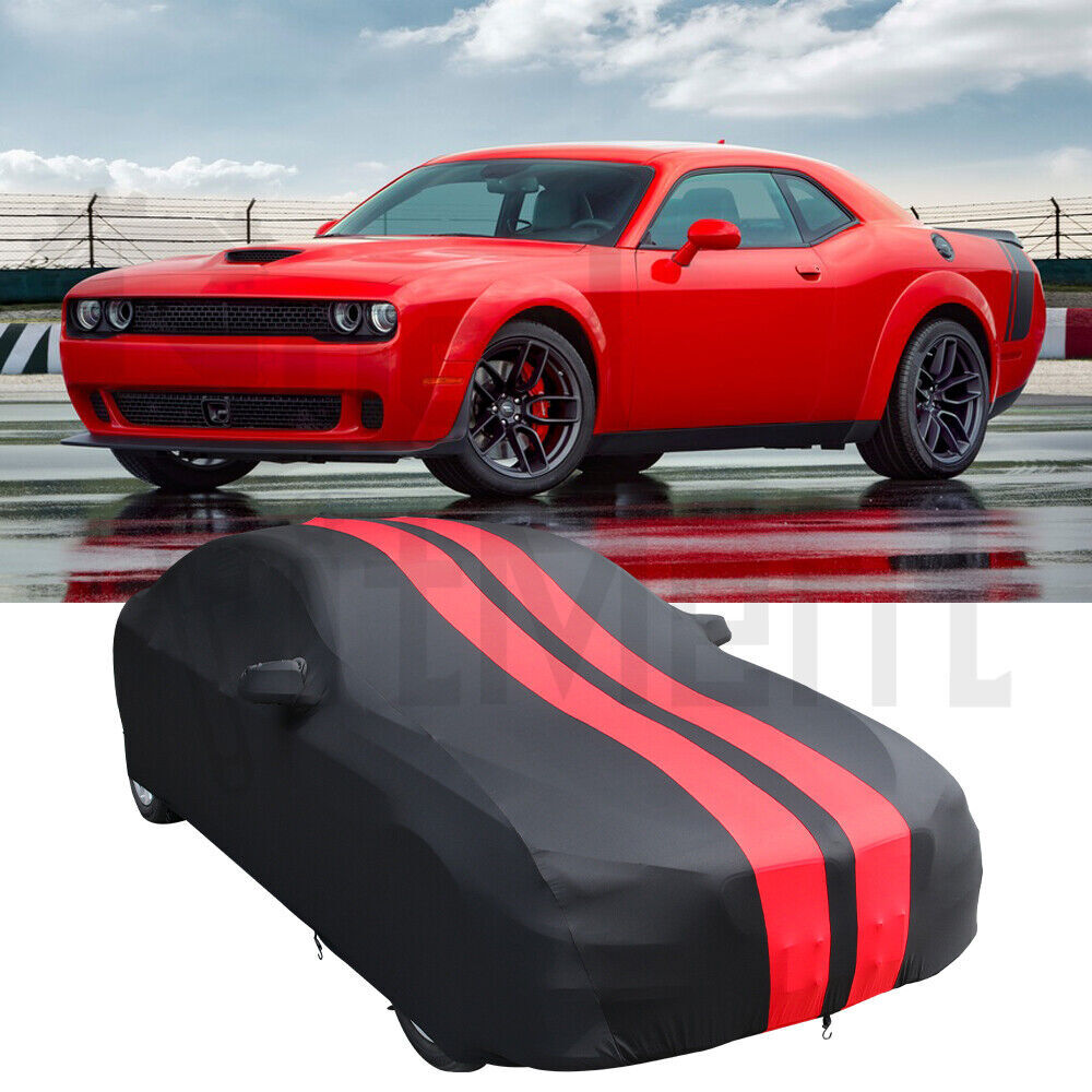 For Dodge Challenger SRT Superstretch Indoor Black Red Full