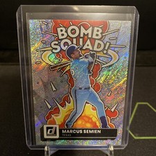 2022 Panini Donruss Marcus Semien BOMB SQUAD Rapture Parallel # BS-4 Rangers