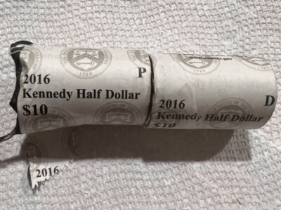 2016 P&D Brilliant Uncirculated Kennedy Set From US mint Rolls Only ...