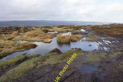Foto 6x4 Pfad am Stanage Ende hohle Wiesen ziemlich nass nach dem jüngsten Regen c2015
