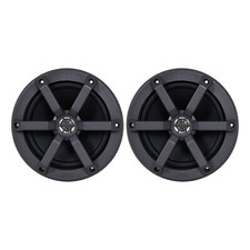 JVC 6.5" 100 Watt Max Power Marine 2-Way Black Speakers Pair, Bulk Packaging 