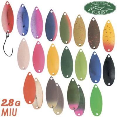 Forest MIU 2.8 g 28 mm Area Trout Spoon Assorted Colors | eBay