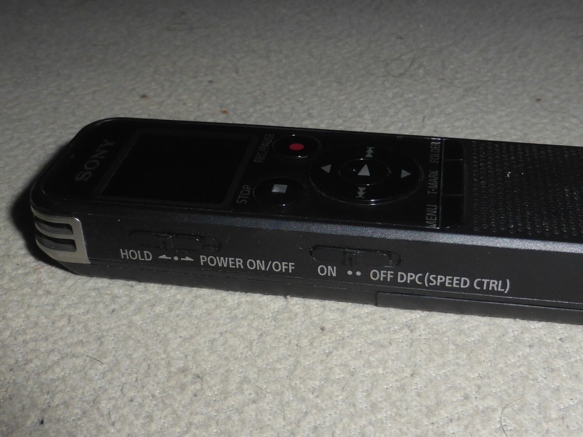 VINTAGE SONY VOICE RECORDER HANDHELD DIGITAL MODEL ICD-PX440 BLACK
