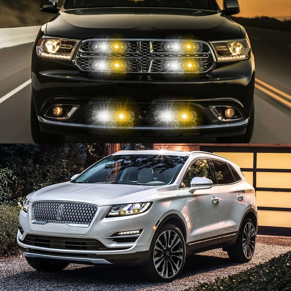 Amber Strobe Lights For Trucks 10-LED Strobe Emergency Flashing - Foto 6