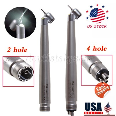 Dental FDA LED 45° Degree High Speed Handpiece E-generator Led 2/4Holes AC
