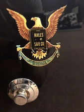 "Halls Safe Co." Emblem/Sticker, Reproduction, Eagle 