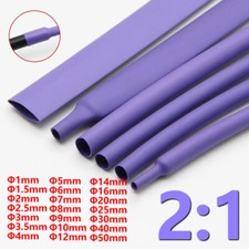 2:1 Heat Shrink Tubing  1-50mm Purple Heatshrink Insulation Tube Cable Sleeve