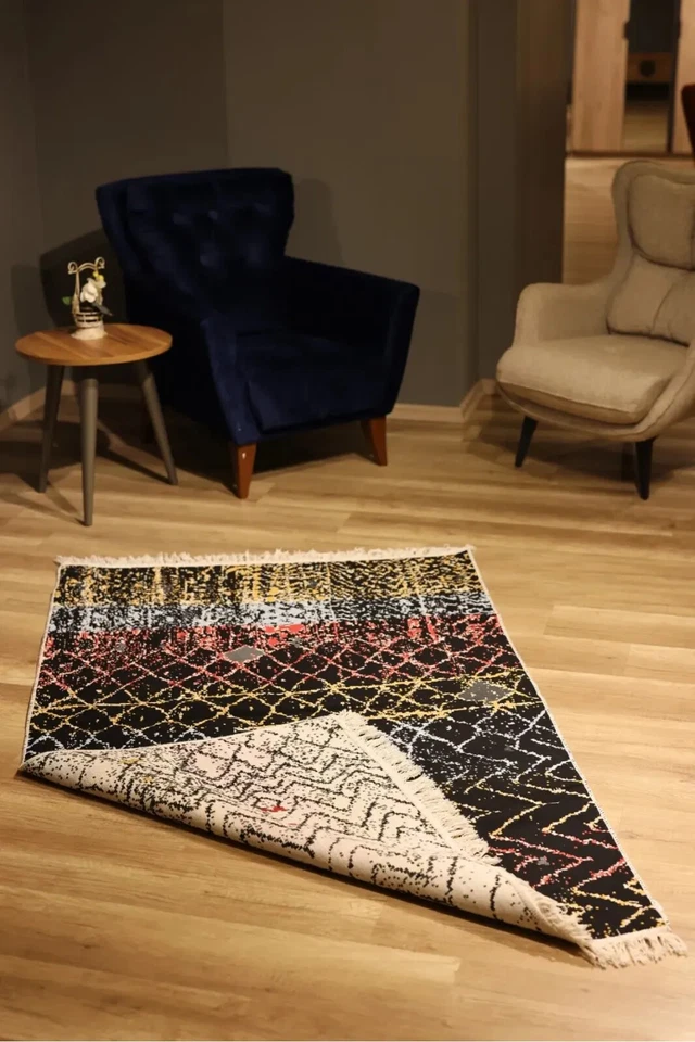 Decorative Double-Sided Model and Color Options Famous Ushak Kilim Carpet - Image 3 of 4