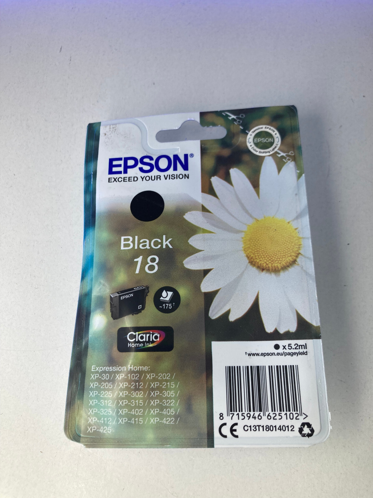 Original Epson 18, Black Ink Cartridge, XP-30 XP-102 XP-202 XP-205 XP-305 XP-405 - Image 5