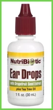 NutriBiotic Ear Drops + Grapefruit Seed Extract + Tea Tree Oil 1 fl oz EXP: 2027