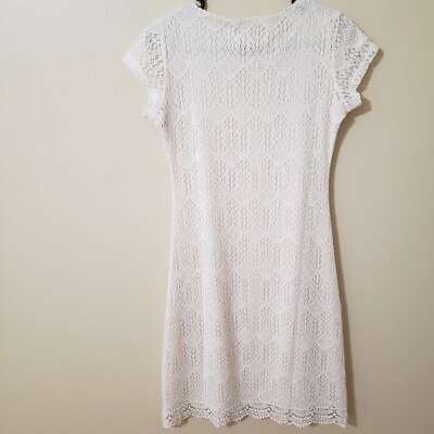 Downeast Size 6 Womens Lace Dress Cap Sleeve Stretch Slip-On Knee Length Cream | eBay Downeast Size 6 Womens Lace Dress Cap Sleeve Stretch Slip-On Knee Length Cream | eBay