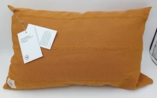 Mentze Ottenstein + Rosholm Losaria Pillow 16" x 24" Ochre NWT & Ships FREE