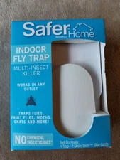 Safer Home SH502 Indoor Plug-In Fly Trap for Flies, Fruit Flies, Moths, Gnats