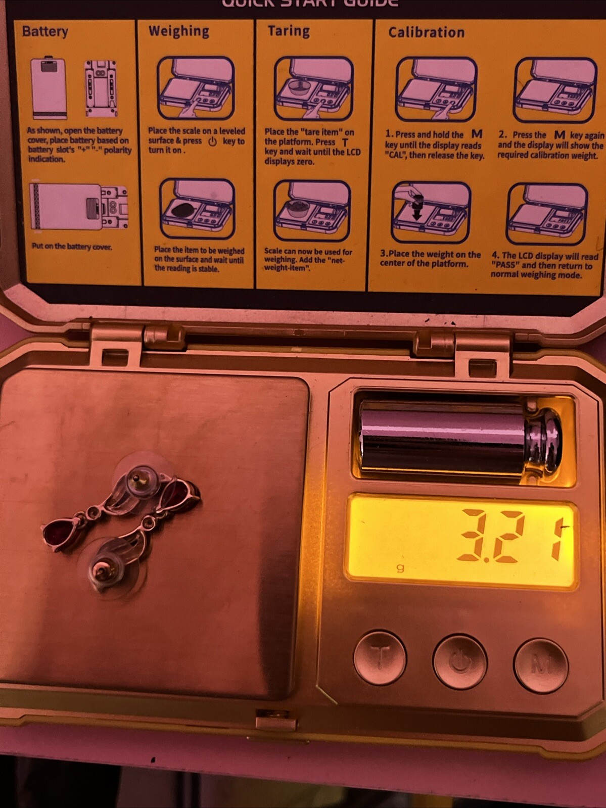 Diamond And Ruby Earrings (authentic) - image 9