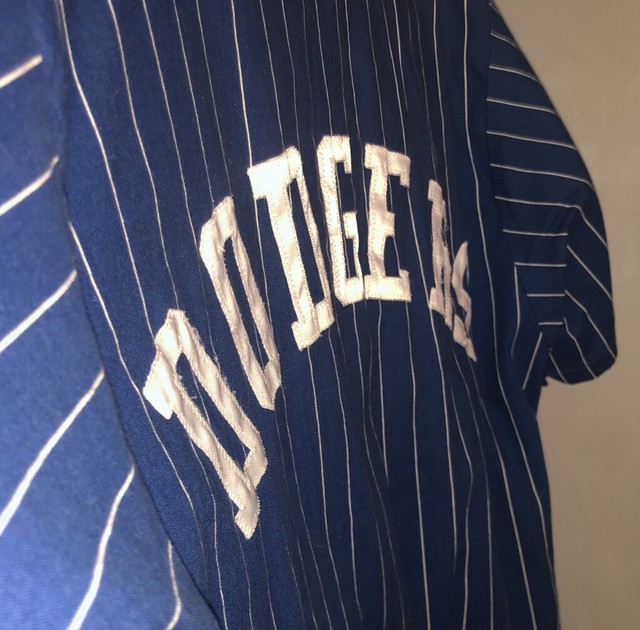 pinstripe dodger jersey