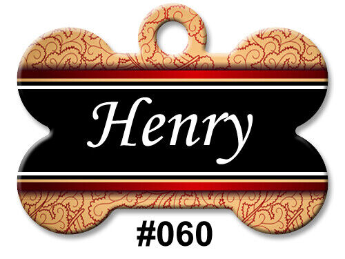Personalized Pet Name ID Tags for Dog, Custom Double Sided Cool BONE Shape LOOK! - Picture 64 of 75