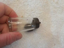 Antique Kwik Stik Glass Glue Bottle with Copper Top 2 3/4" Patent 1915 - 1919