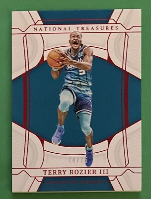 2021-22 Panini National Treasures NBA 75th /75 Terry Rozier III #63 Hornets SP