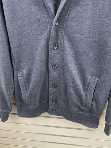 Front Cardigan Sweatshirt Shawl Collar 