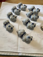 LOT OF 8 VTG PORCELAIN FAT BABY CHOPSTICK HOLDERS