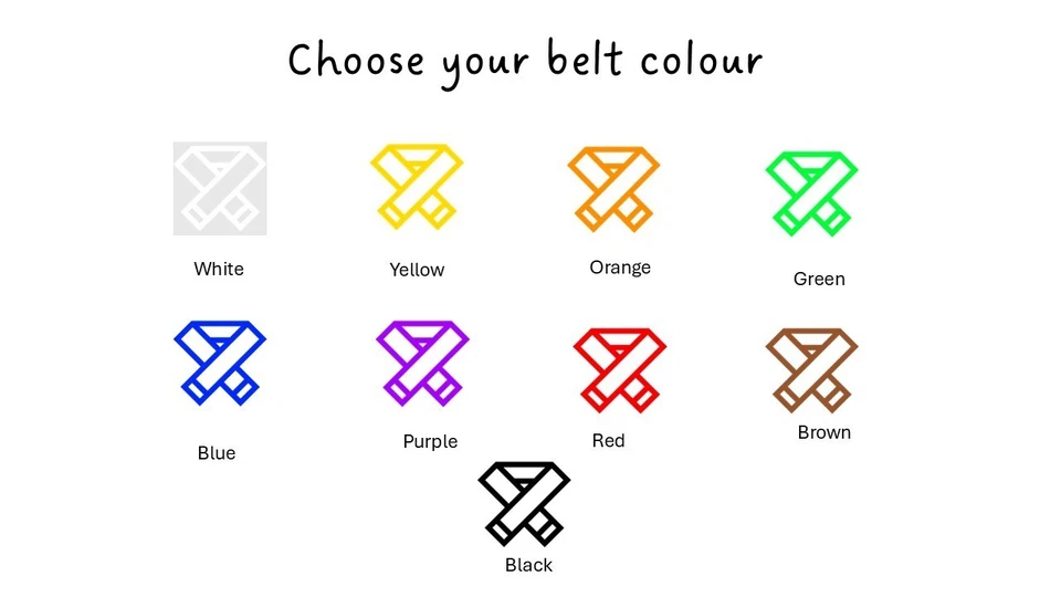 Karate Belt Grading Personalised Minifigure With Display case Create your grade. - Image 3 of 4