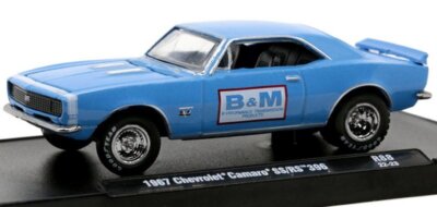 CHEVROLET Camaro SS / RS 396 - B&M  - 1967 - blue - M2 1:64