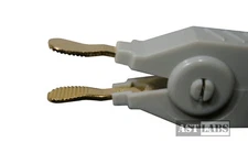 AST Labs 1-pair Kelvin Clip for LCR Meter Round Tip Gold Plated (#981-001-3Q2)