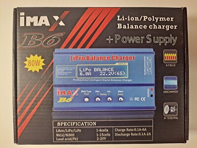 Haisito iMAX B6 80W 6A Lipo Charger RC Battery Balance