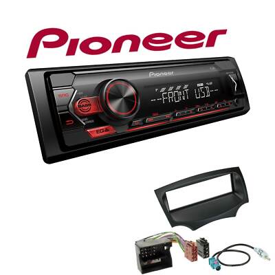 Pioneer 1-DIN Autoradio USB AUX Android Einbauset für Ford KA ab 2008 schwarz