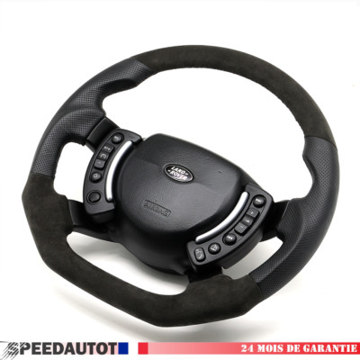 Volant Range Rover Mise au Point Aplati Volant en Cuir pour Land Rover Range III L322 02 ...