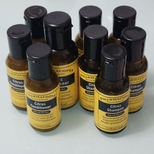Lot of 9 Pharmacopia Natural Bodycare Citrus Conditioner and Shampoo Travel Size