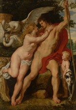 Peter Paul Rubens Venus and Adonis Giclee Fine Art Print on Canvas 36"