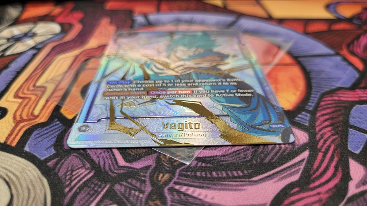 ✨Vegito SCR SSP Alt Art Secret Rare FB02-139 Dragon Ball Fusion