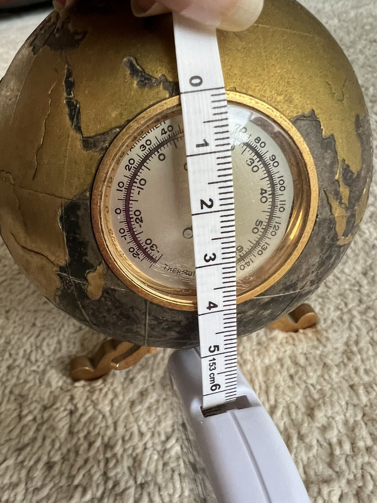 VTG Rare Angelus Globe Weather Station with 4 instruments
