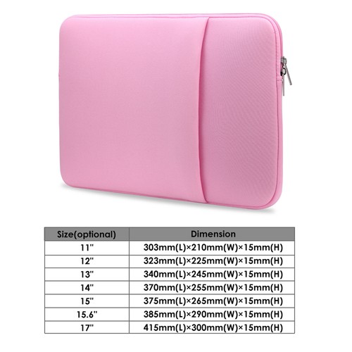 P-ink B2015 Laptop Sleeve Soft Zipper Pouch 15'' Laptop Bag Replacement For SLK - Bild 7 von 8