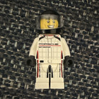 LEGO Porsche Motorsport Race Car Driver Minifigure w/ Black Helmet — photo 1