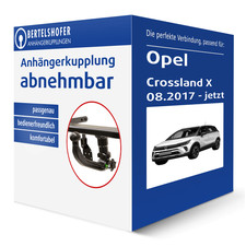 Westfalia Anhängerkupplung abnehmbar für OPEL Crossland X Typ P17/ 75 AHK