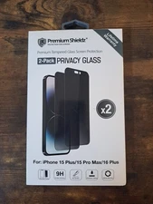 Premium Shieldz Tempered Glass Screen Protection 2-Pack Privacy Glass Brand New