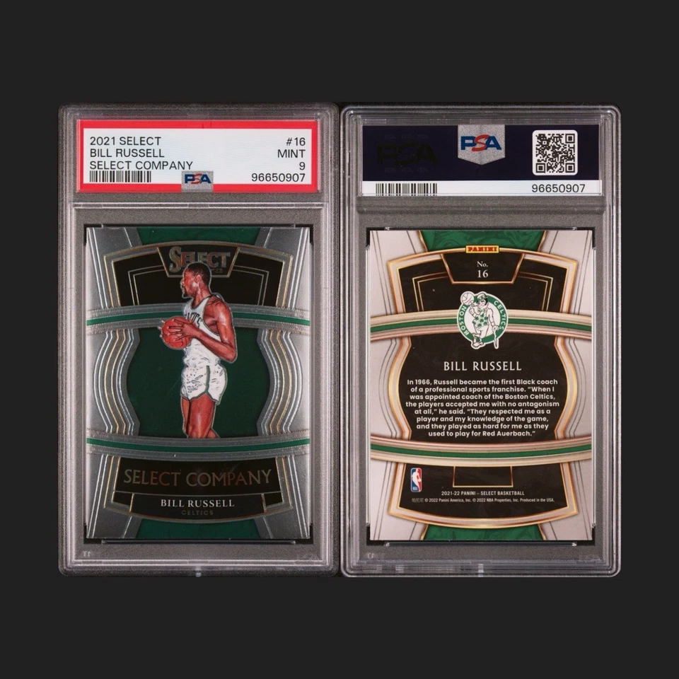 2021 Select #16 Select Company Bill Russell PSA 9 - Image 3 of 3