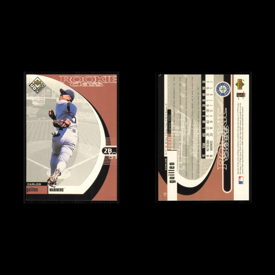 Carlos Guillen Rookie #19 1999 Upper Deck Choice Seattle Mariners Baseball Card - Image 3 of 3