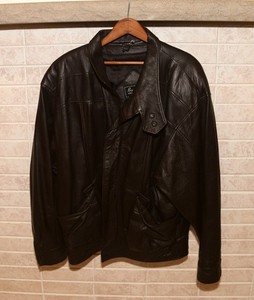 Beged-Or Vintage 70s Men’s Leather Jacket Coat Retro Israel Made Brown 52