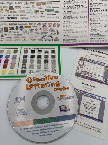 Creating Keepsakes Creative Lettering  Combo - Vol 1 - 3