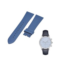 Correa de cuero azul AR1889 22 mm para Emporio Armani
