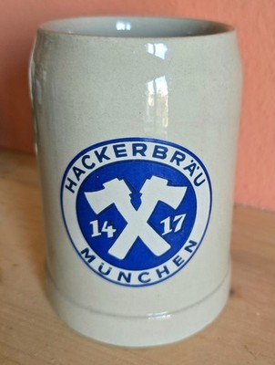 Bierkrug Hacker Bräu München 0,5l gratis Versand D