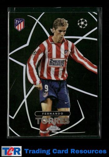 Fernando Torres #BE-7 — 2023 Topps Chrome UEFA Club Shadow Etch soccer card