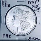 1881 O BU GEM MORGAN SILVER DOLLAR UNC MS+++ U.S. MINT RARE COIN 8436