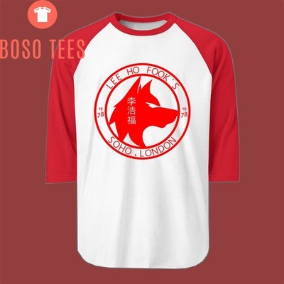 Lee Ho Fook's Soho London 1978 Men's Raglan Red Size S to 2XL